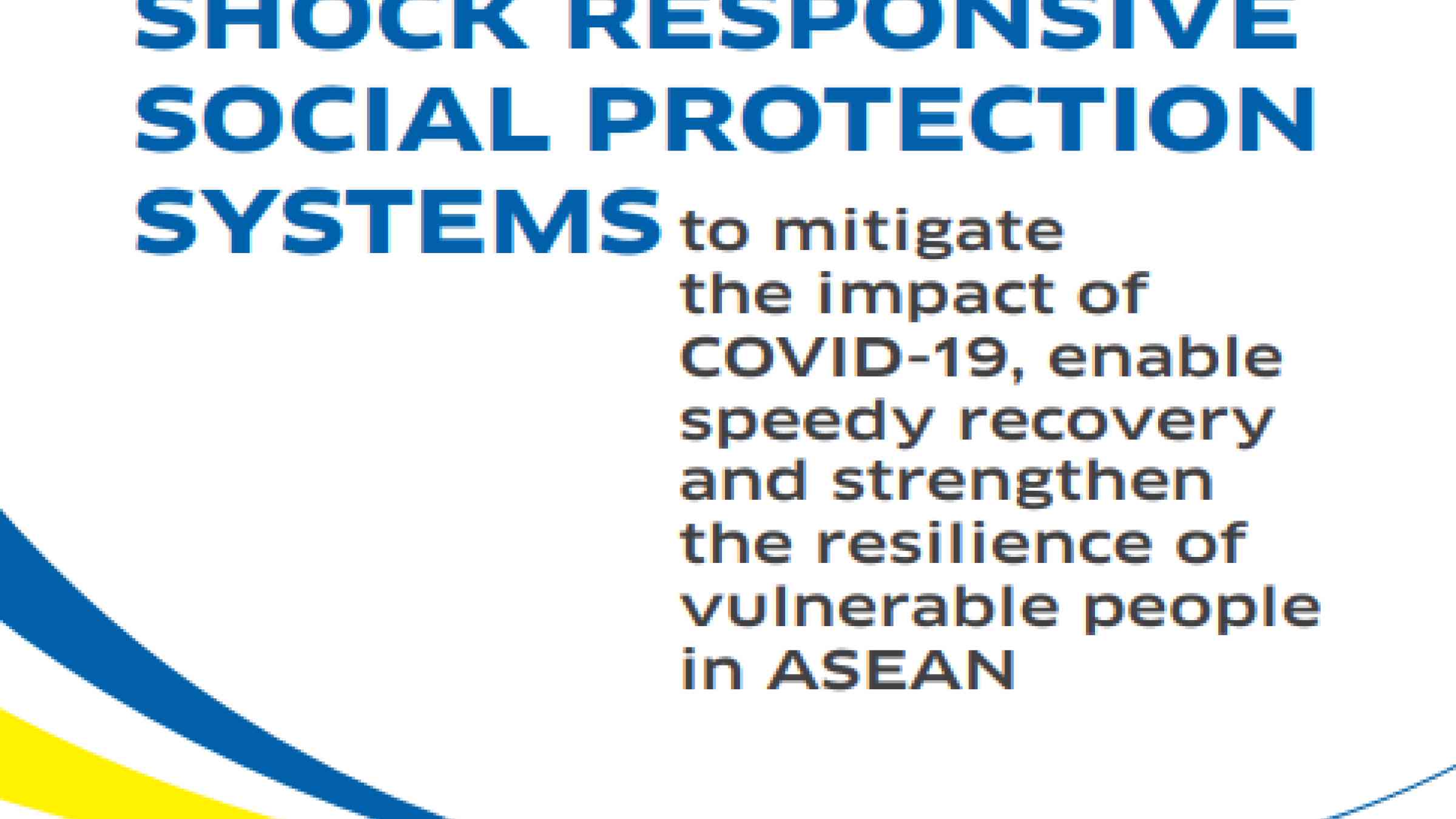 Policy Brief: Developing Shock Responsive Social Protection System To ...