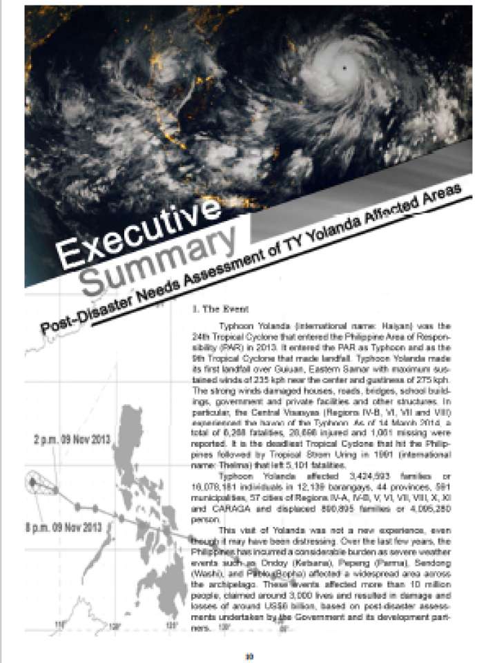 Typhoon Yolanda PDNA
