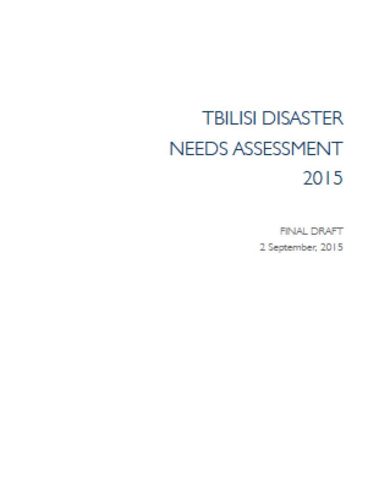 Tblisi Needs Assessment