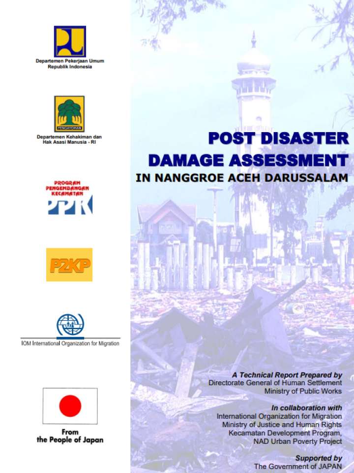 Post-disaster damage assessment in Nanggroe Aceh Darussalam