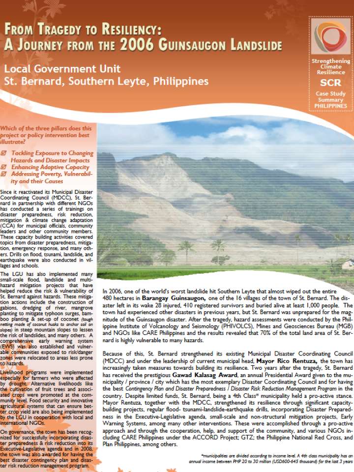 guinsaugon landslide case study