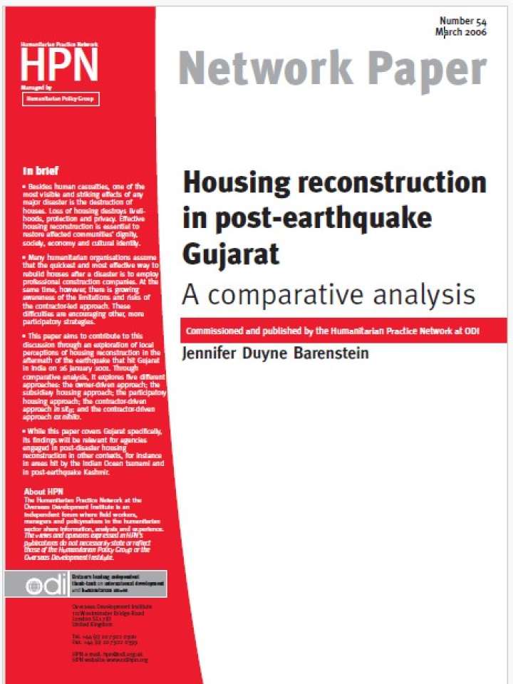 Housing reconstruction in post-earthquake Gujarat