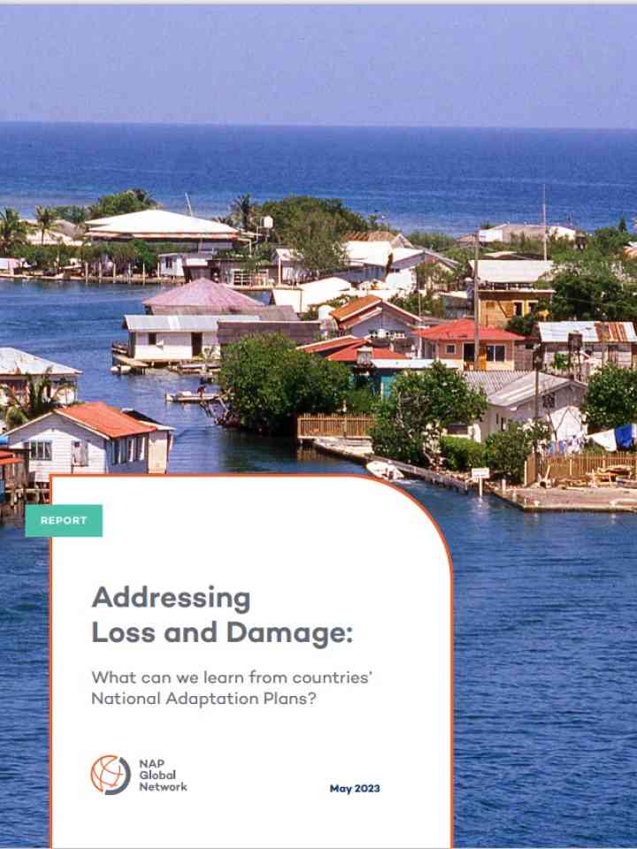 Addressing Loss and Damage: What can we learn from countries’ National Adaptation Plans?