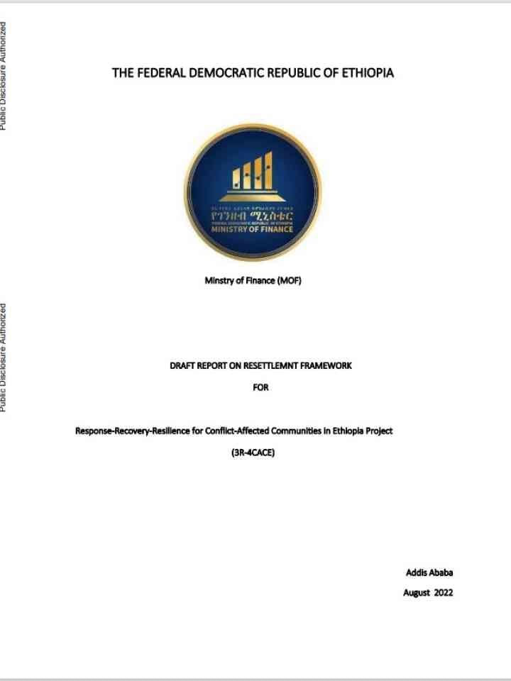 Response – Recovery – Resilience for Conflict-affected communities in Ethiopia