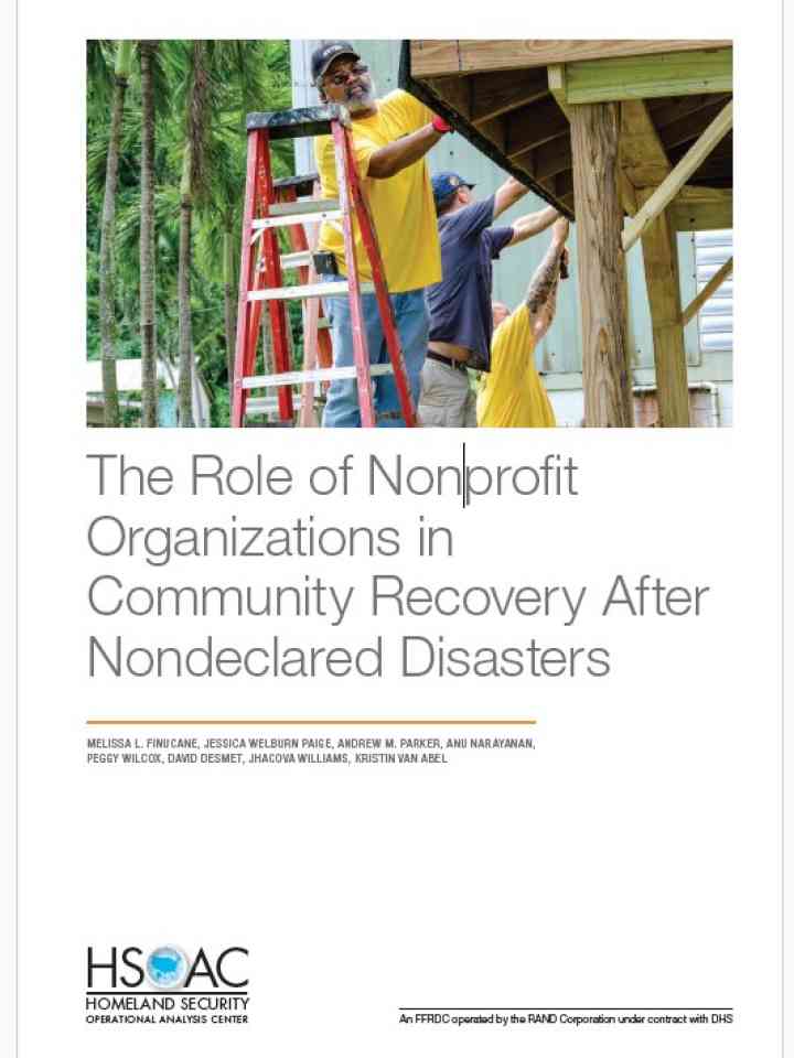 The Role of Nonprofit Organizations in Community Recovery After Nondeclared Disasters