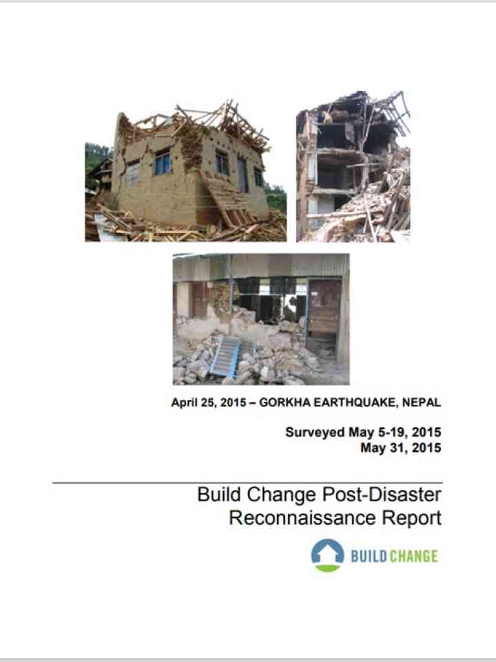 Build Change Post-Disaster Reconnaissance Report