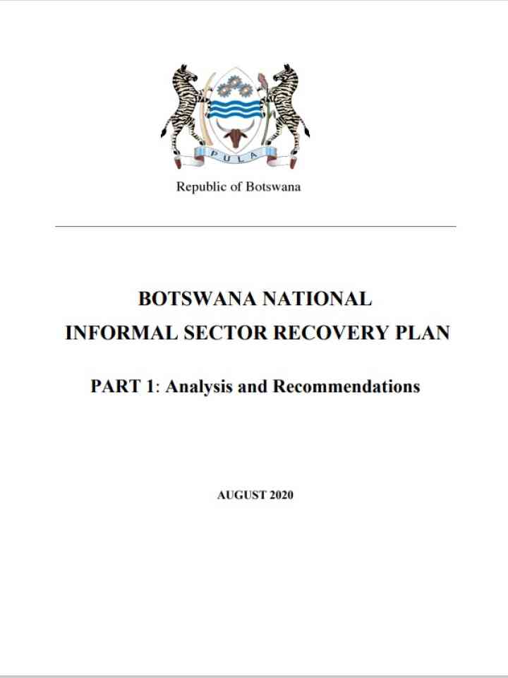 Informal Sector Recovery Plan for Botswana 2020