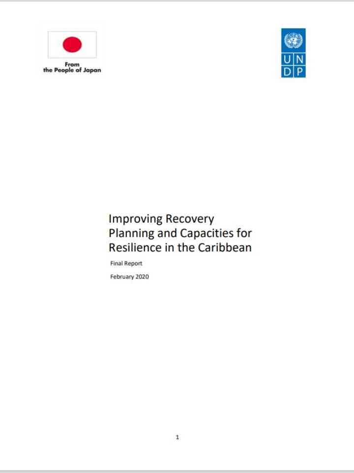 Improving Recovery Planning and Capacities for Resilience in the Caribbean