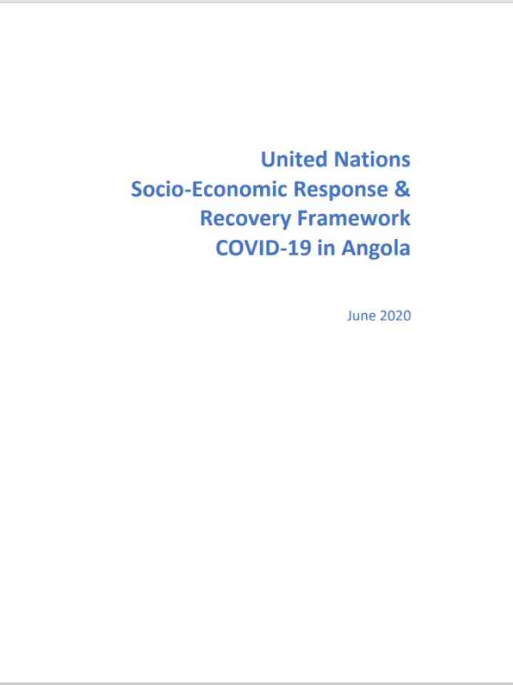 United Nations Socio-Economic Response &  Recovery Framework COVID-19 in Angola