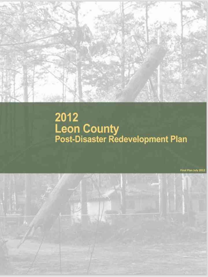 Leon County Post-Disaster Redevelopment Plan