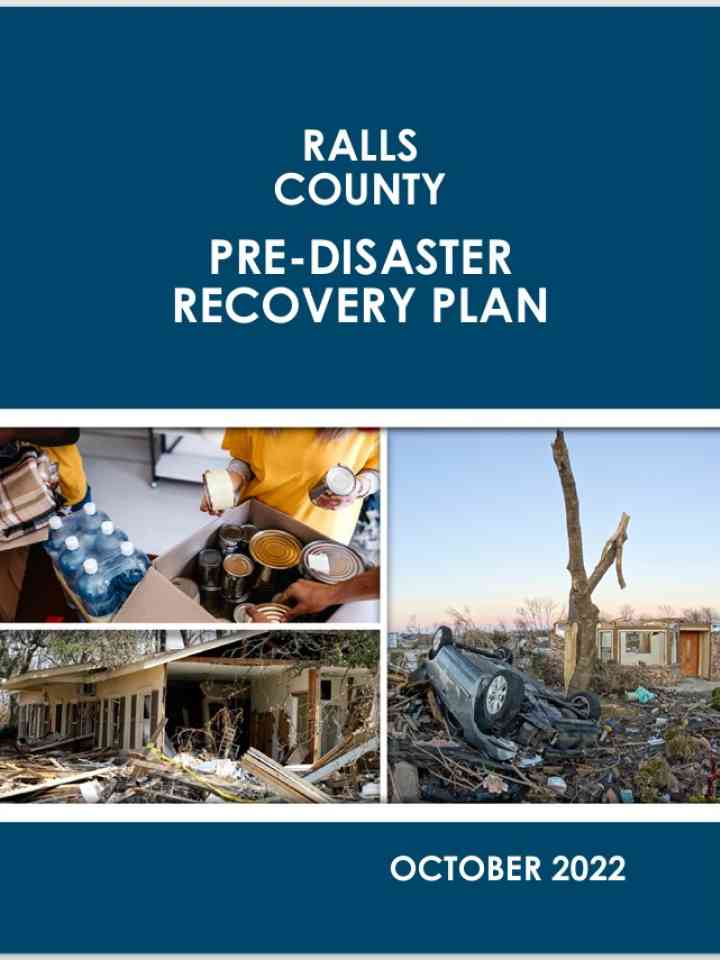 Ralls County Pre-Disaster Recovery Plan