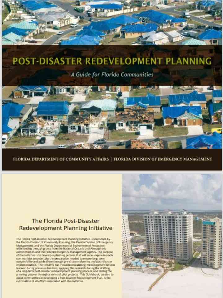 Post-Disaster Redevelopment Planning - A Guide for Florida Communities