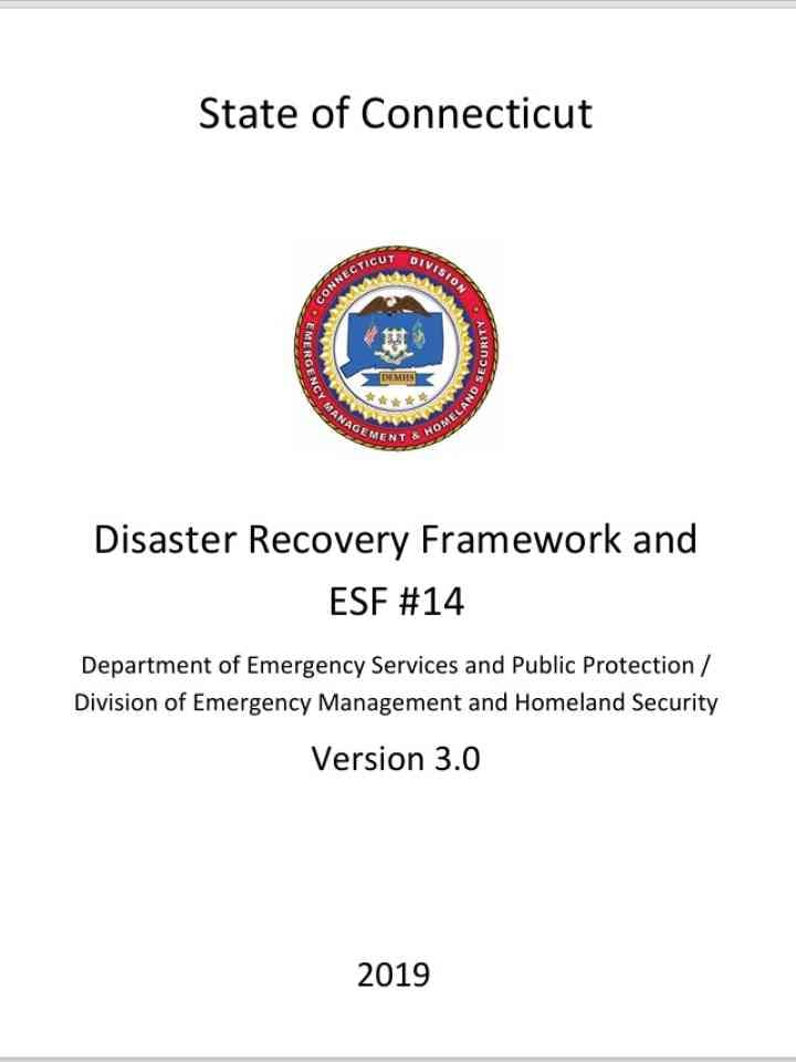 State of Connecticut Disaster Recovery Framework and ESF #14