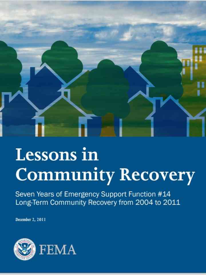 Lessons in Community Recovery