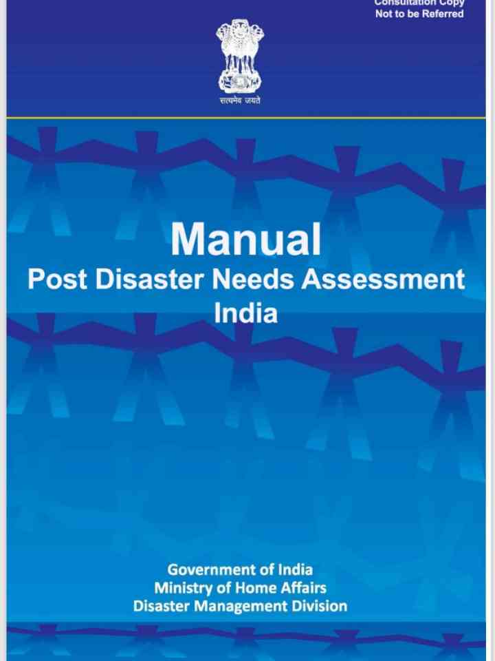 Manual: Post Disaster Needs Assessment India