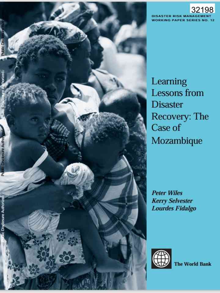 Learning lessons from disaster recovery: the case of Mozambique