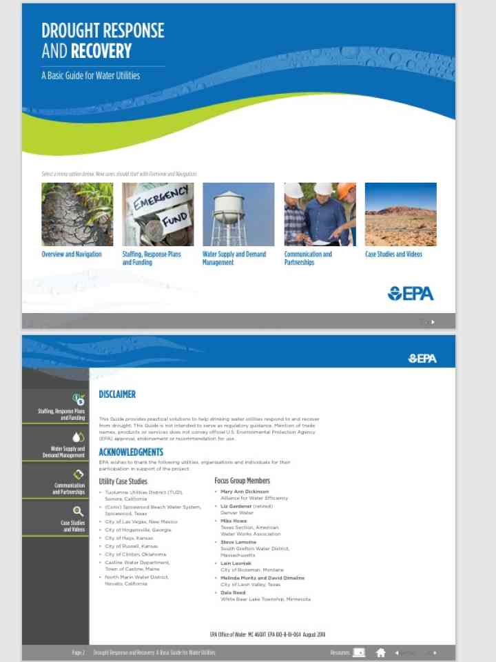 Drought Response and Recovery – A Basic Guide for Water Utilities