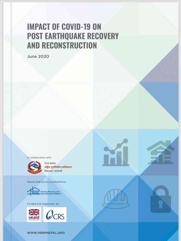 Impact Of Covid-19 on Post Earthquake Recovery and Reconstruction (June 2020)