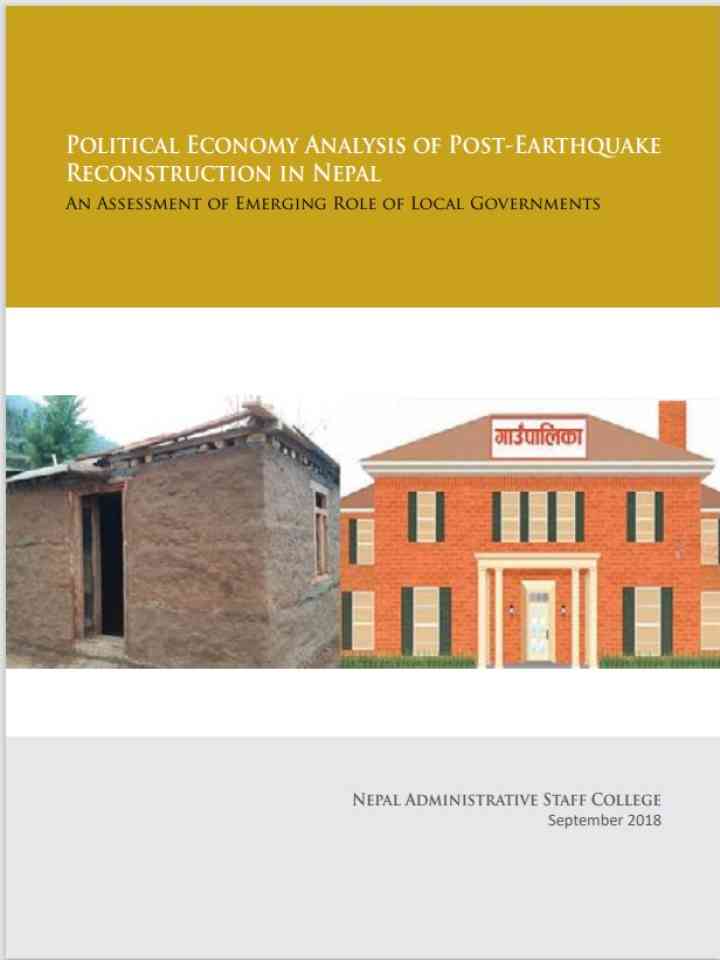 Political Economy Analysis of Post-Earthquake Reconstruction in Nepal