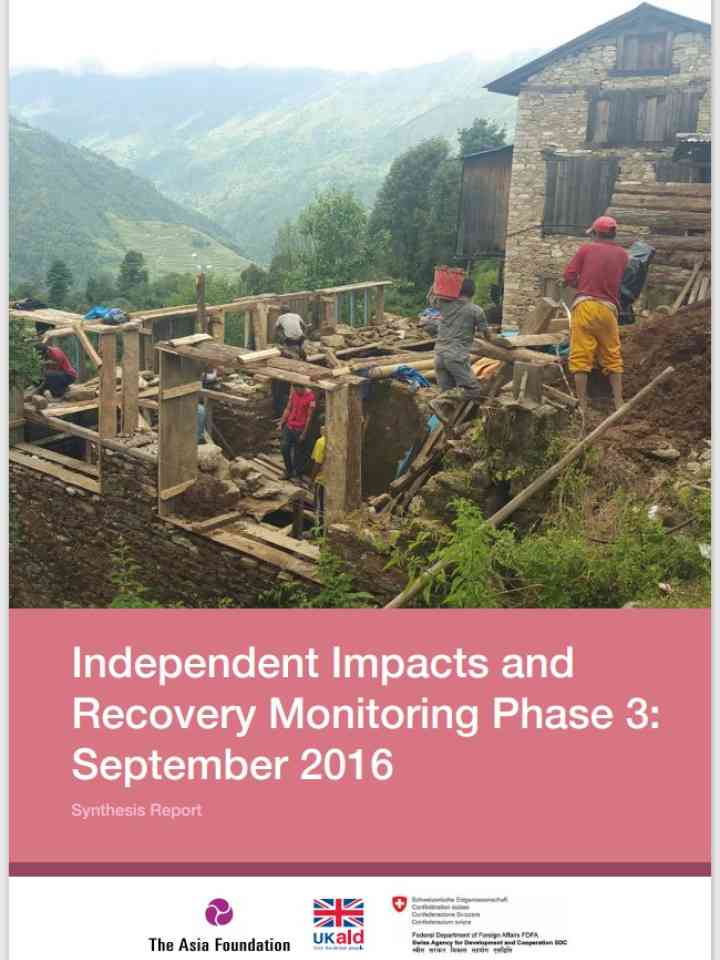 Aid and Recovery in Post-Earthquake Nepal: Synthesis Report (Phase 3)