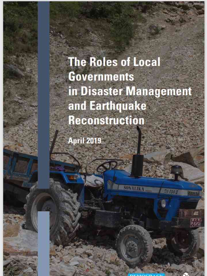 The Roles of Local Governments in Disaster Management and Earthquake Reconstruction