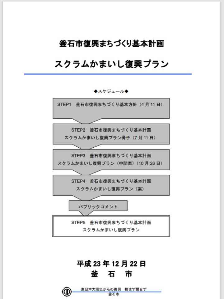 釜石市復興まちづくり基本計画