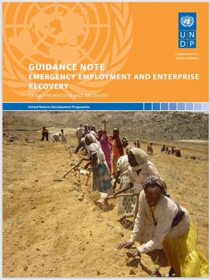 Guidance Note Emergency Employment and Enterprise  Recovery- Crisis Prevention and Recovery