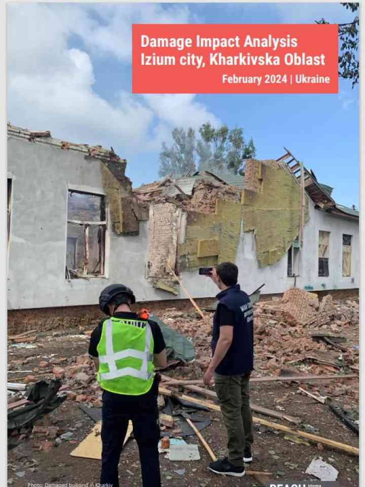 Damage Impact Analysis Izium city, Kharkivska Oblast, February 2024 | Ukraine