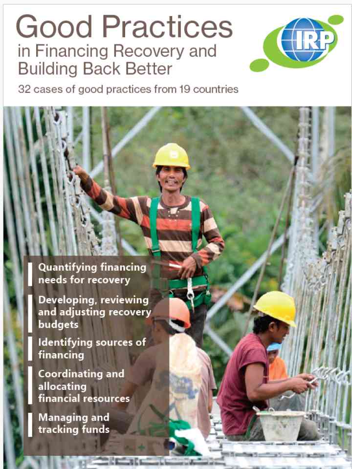 Good Practices in Financing Recovery and Building Back Better