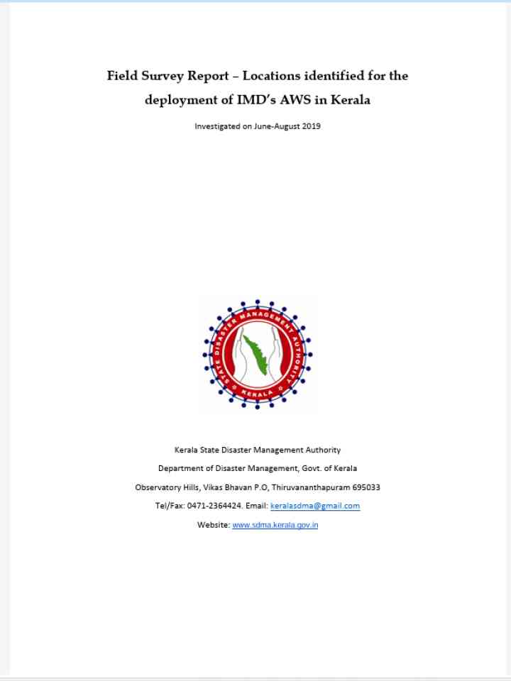 Cover_Kerala State Disaster Management Authority (KSDMA)