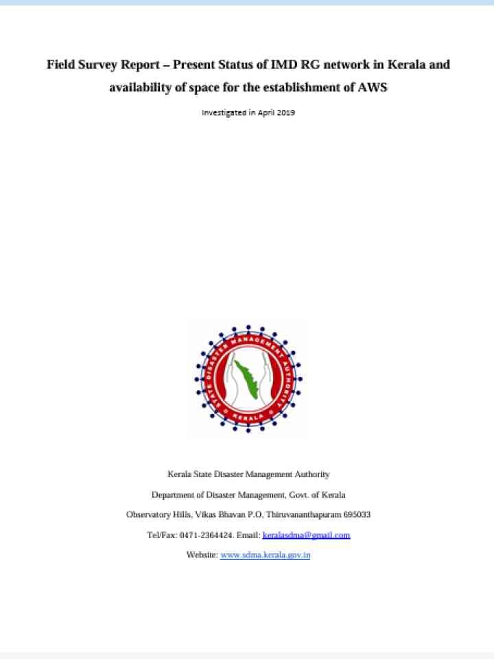 Cover_Kerala State Disaster Management Authority (KSDMA)