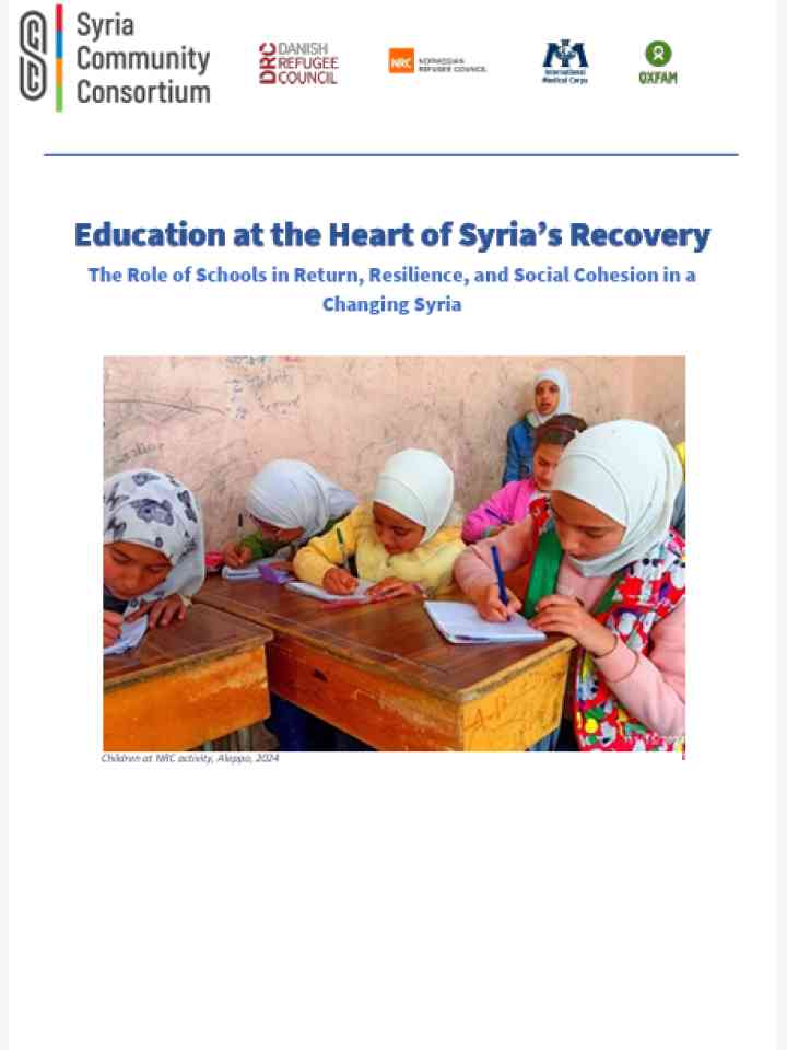 Cover_Danish Refugee Council, International Medical Corps, Norwegian Refugee Council, Oxfam