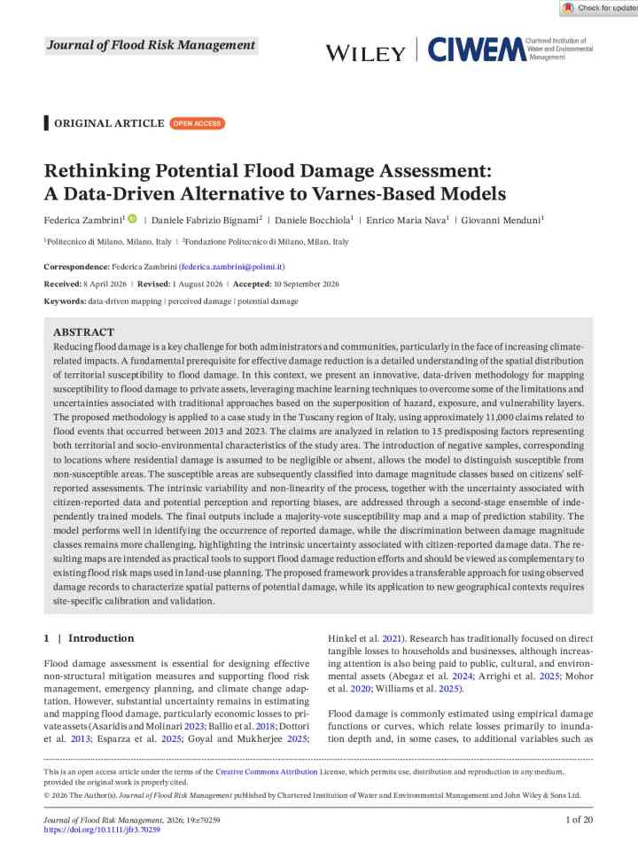  Rethinking potential flood damage assessment: a data-driven alternative to Varnes-based models  thumbnail